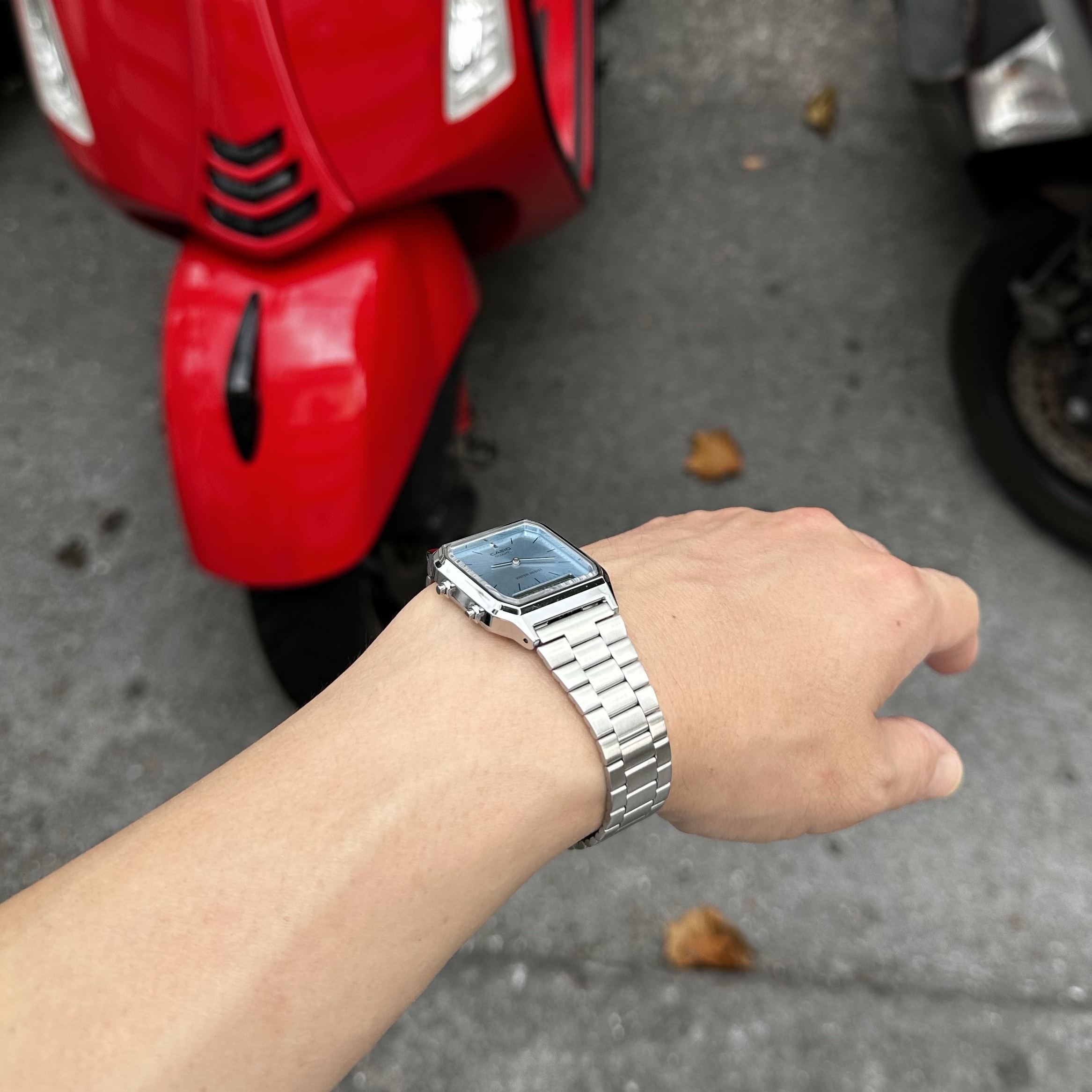 Casio AQ-230A-2A1MQY 착용 스타일