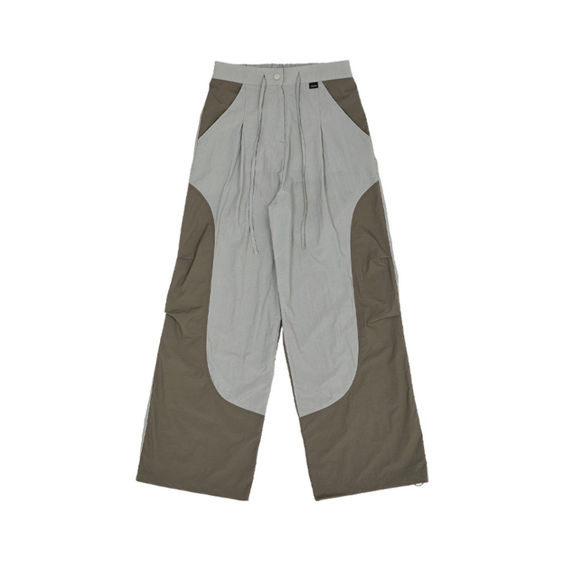 고다신 커브드 커팅 와이드 팬츠 그레이(GODASHIN Curved Cutting Wide Pants Gray)