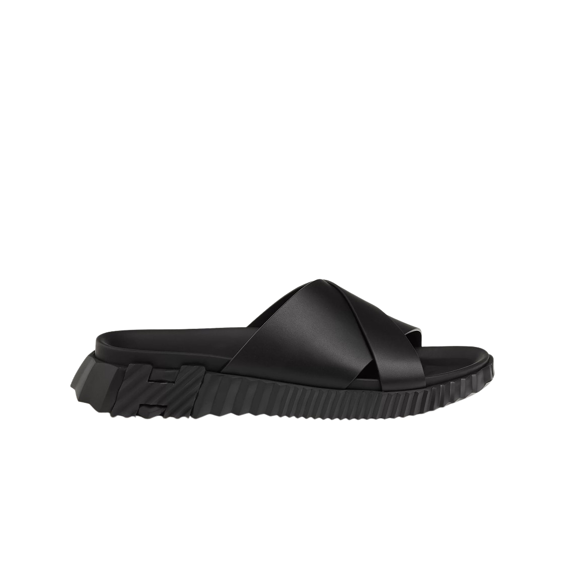 H241919ZH01 Hermes Infra Sandal Calfskin & Noir