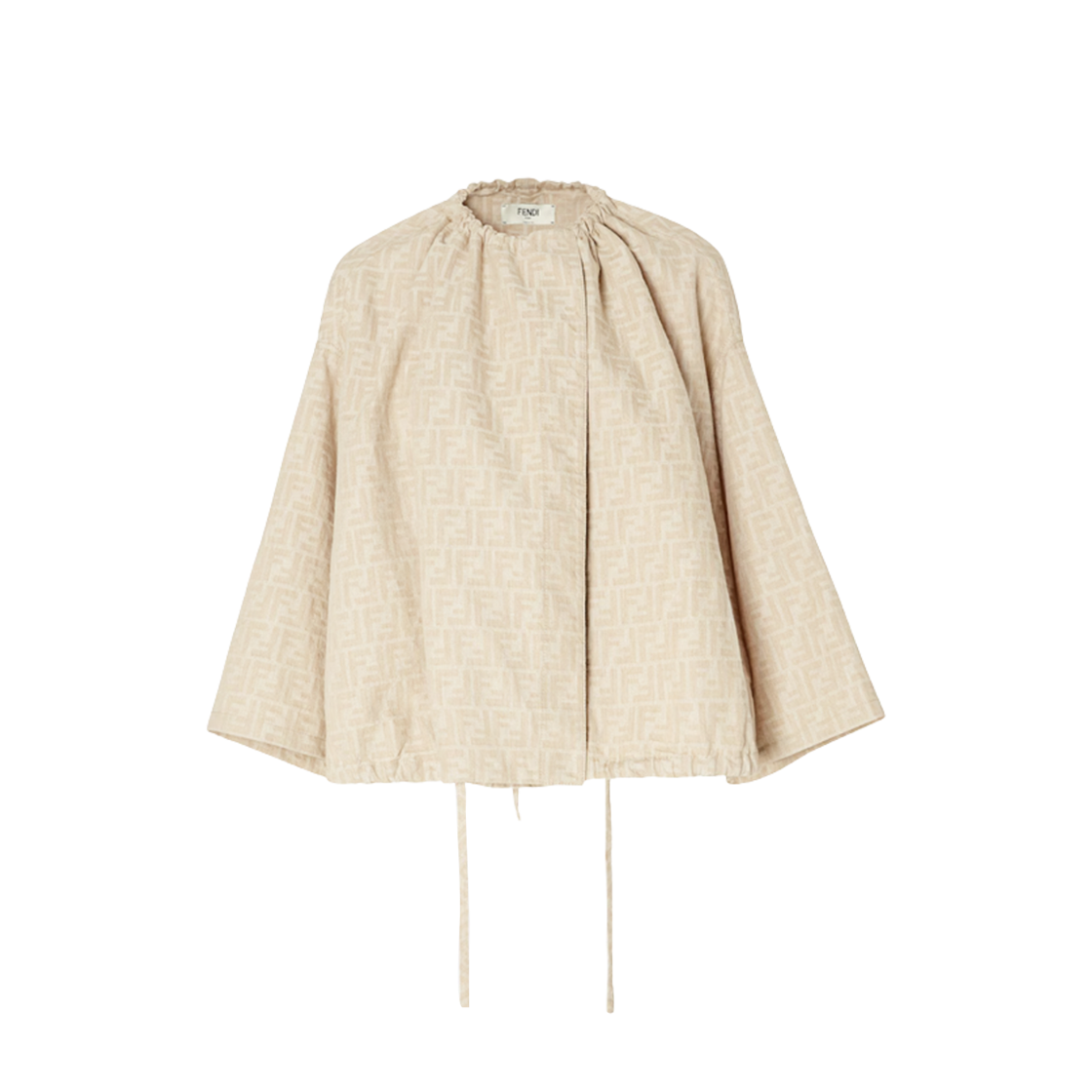 FLF825ASMFF1SAZ (W) Fendi FF Chambray Jacket Beige