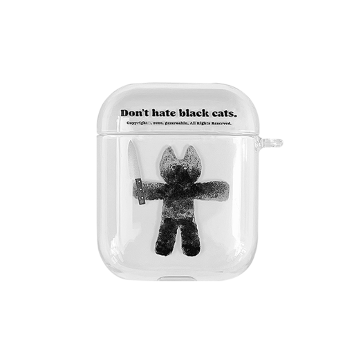 GDS41RUPC13BKFF GODASHIN Don'T Hate Black Cats Airpods Case