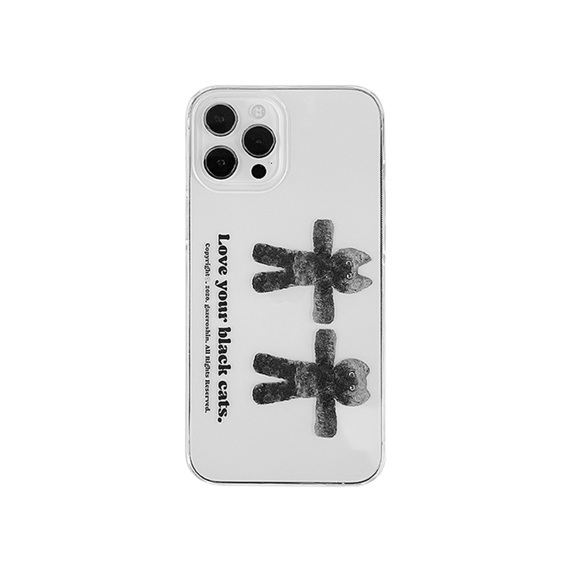 고다신 럽 유어 블랙 캣츠 케이스 블랙(GODASHIN Love Your Black Cats Case Black)