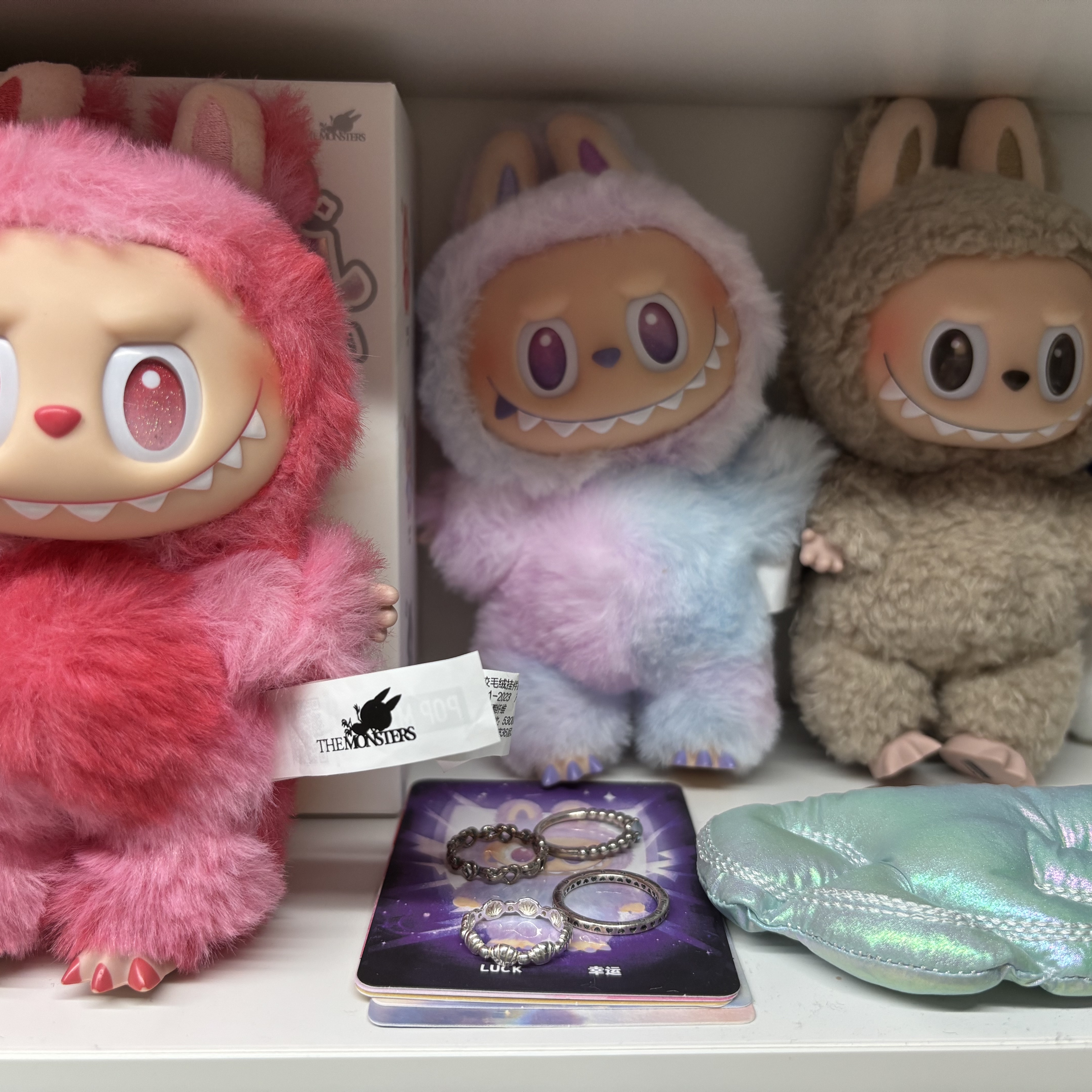 Pop Mart Labubu The Monsters Highlight Series Sealed Case (1 Blind Box), Pop Mart The Monsters Checkmate Series Plush Keyring 착용 스타일 - 1