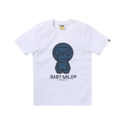 (W) BAPE Denim Baby Milo T-Shirt White
