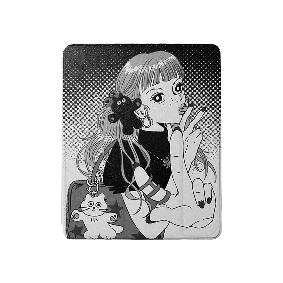 고다신 캣츠 걸 아이패드 케이스(GODASHIN Cats Girl Ipad Case)