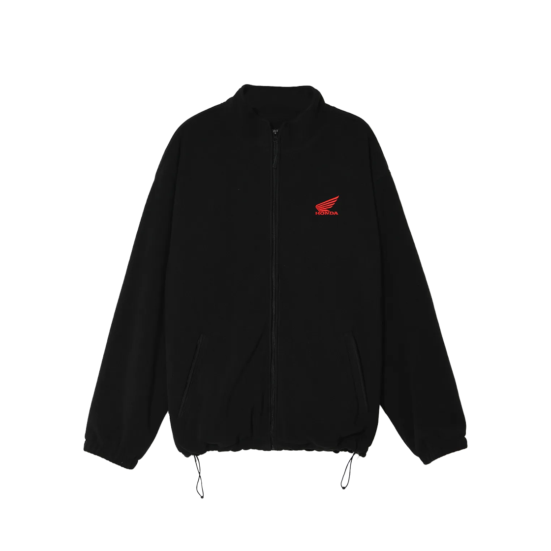 혼다 오리지널 윙 로고 플리스 자켓 블랙(Honda Original Wing logo Fleece Jacket Black)