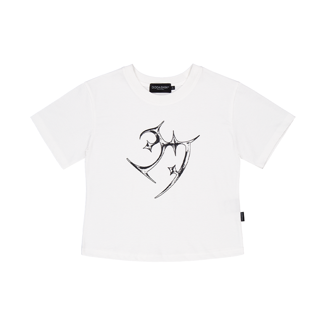 GDS51RWST01WHFF GODASHIN Wings Crop T-Shirt White