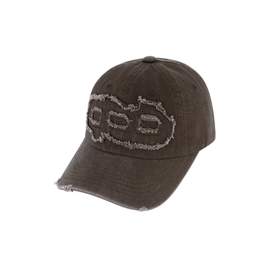 GDS51RUBC01BRFF GODASHIN Symbol Applique Damage Ball Cap Brown