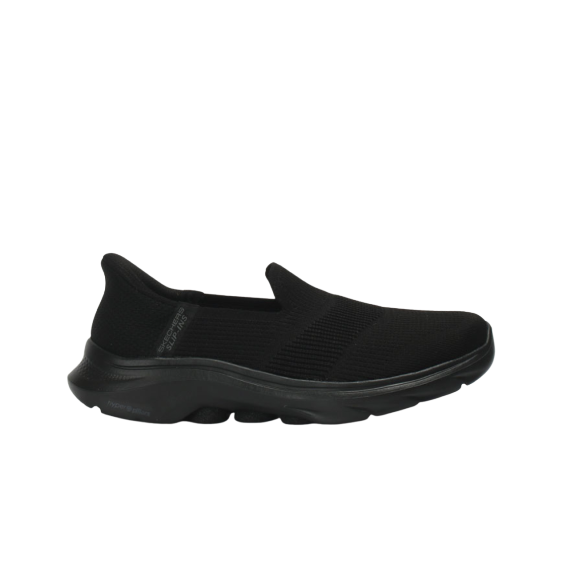 (W) 스케쳐스 고 워크 7 슬립 인스 블랙((W) Skechers Go Walk 7 Slip Ins Black)