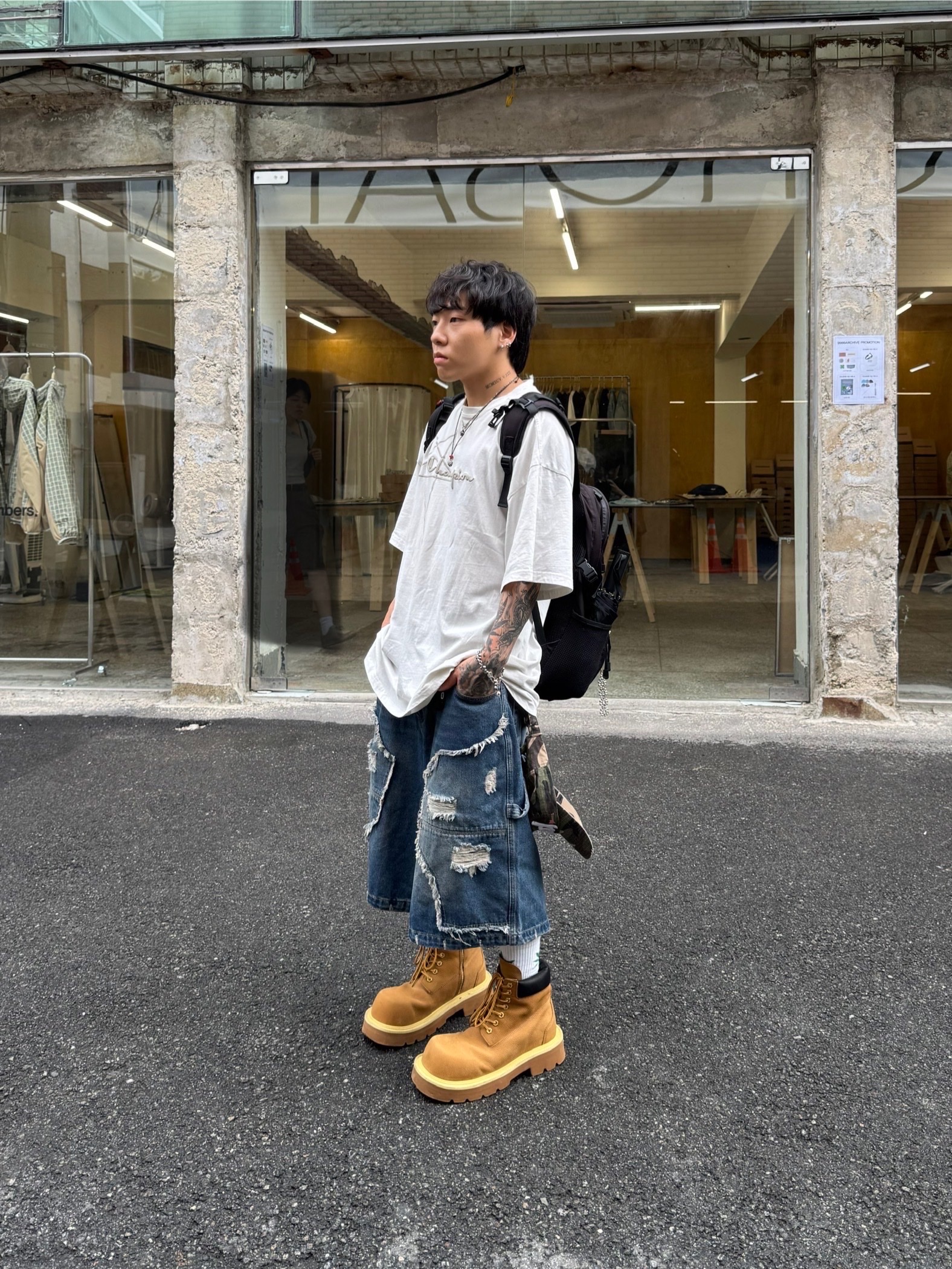 NOD Bad Vintage Effect Ball Cap Camo 착용 스타일 - 2