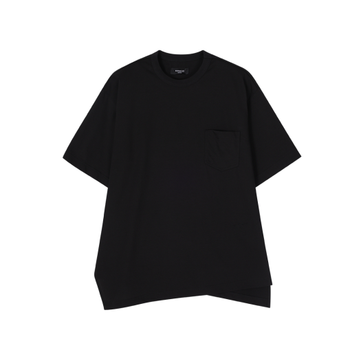 SH5TS550BK Songzio Homme Dissimilar Cut T-Shirt Black