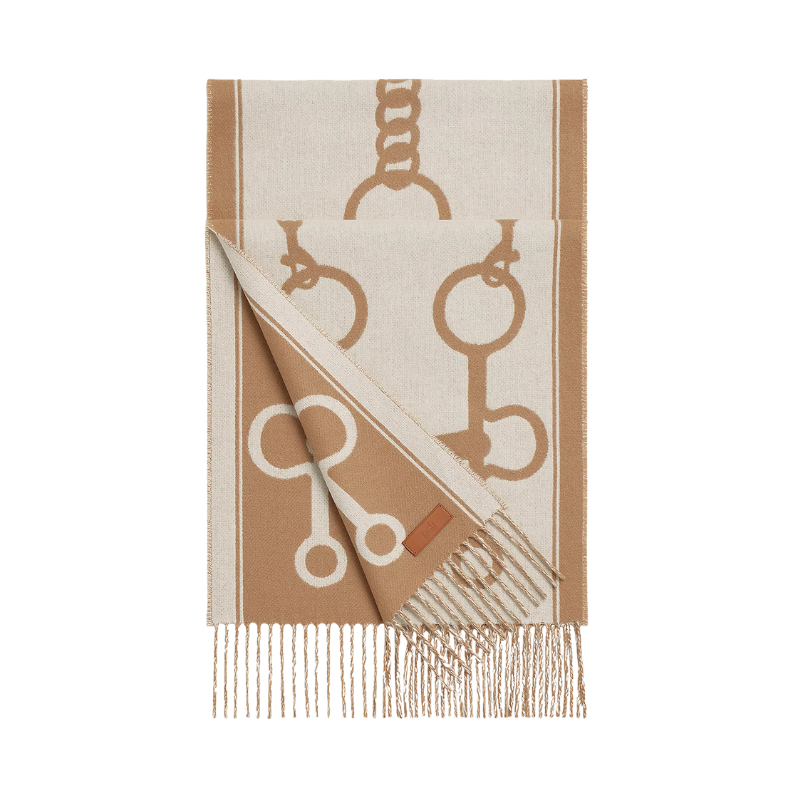 에르메스 카자크 모르 머플러 까멜 이보아르(Hermes Casaque Mors Muffler Camel Ivoire)