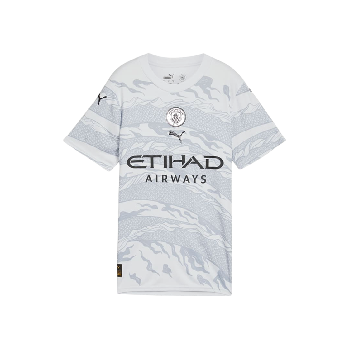 (W) 푸마 맨체스터 시티 이어 오브 더 드래곤 저지 실버 미스트 그레이 포그 (논 마킹 버전)((W) Puma Manchester City Year of the Dragon Jersey Silver Mist Gray Fog (Non Marking Ver.)) - 1