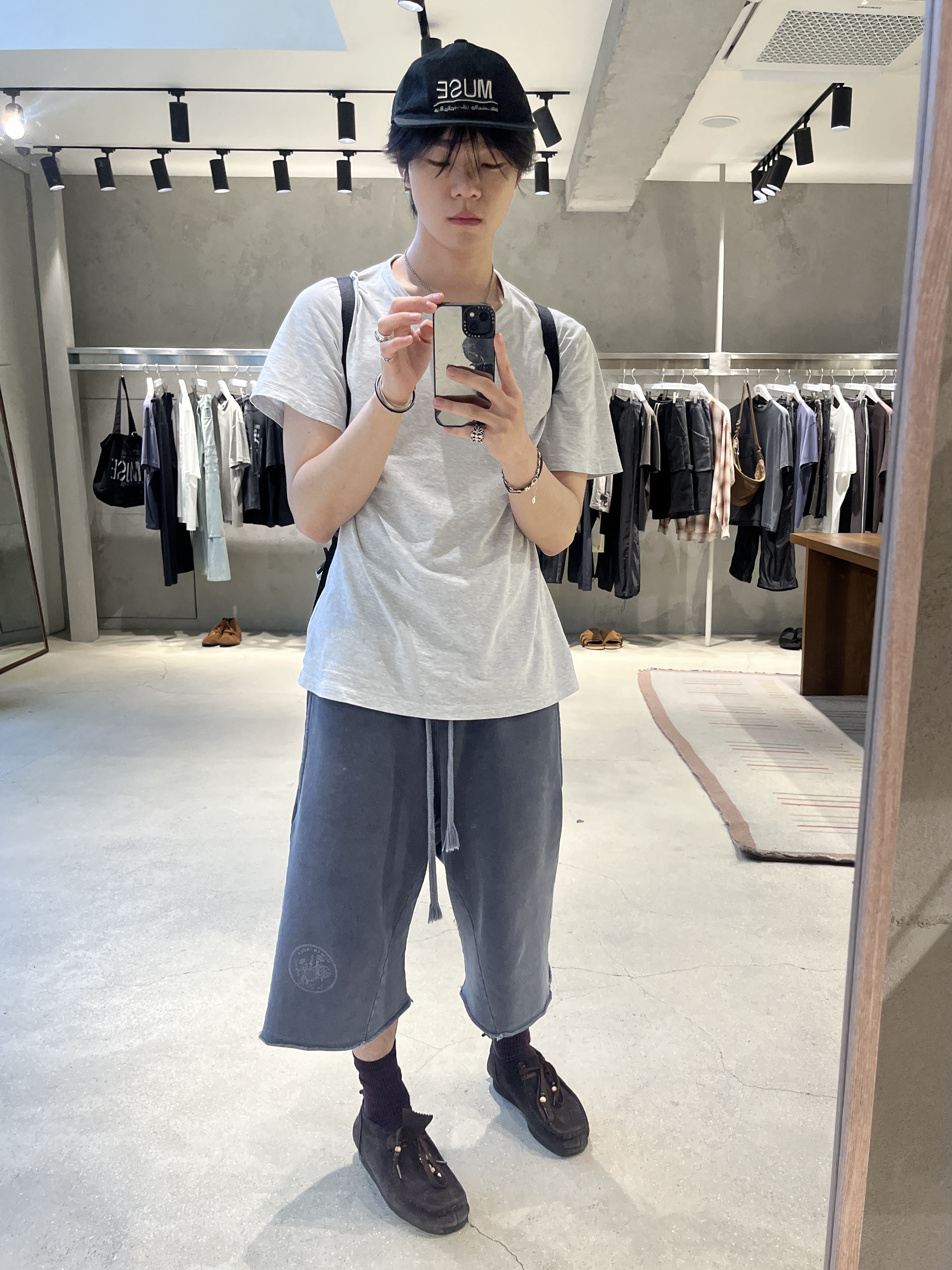 Polyteru Human Index Human 1/2 Sweatpants Blue, [프리오더] Polyteru Wallabee Shoes Star Dark brown 착용 스타일
