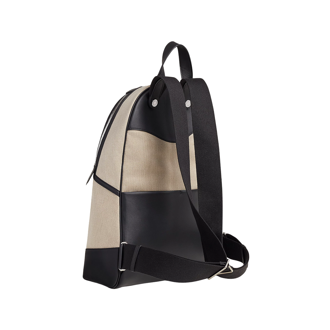 에르메스 올백 백팩 비부악 캔버스 스위프트 & 팔라듐 하드웨어 피쎌 누아(Hermes Allback Backpack Bivouac Canvas Swift & Palladium Ficelle Noir) - 4