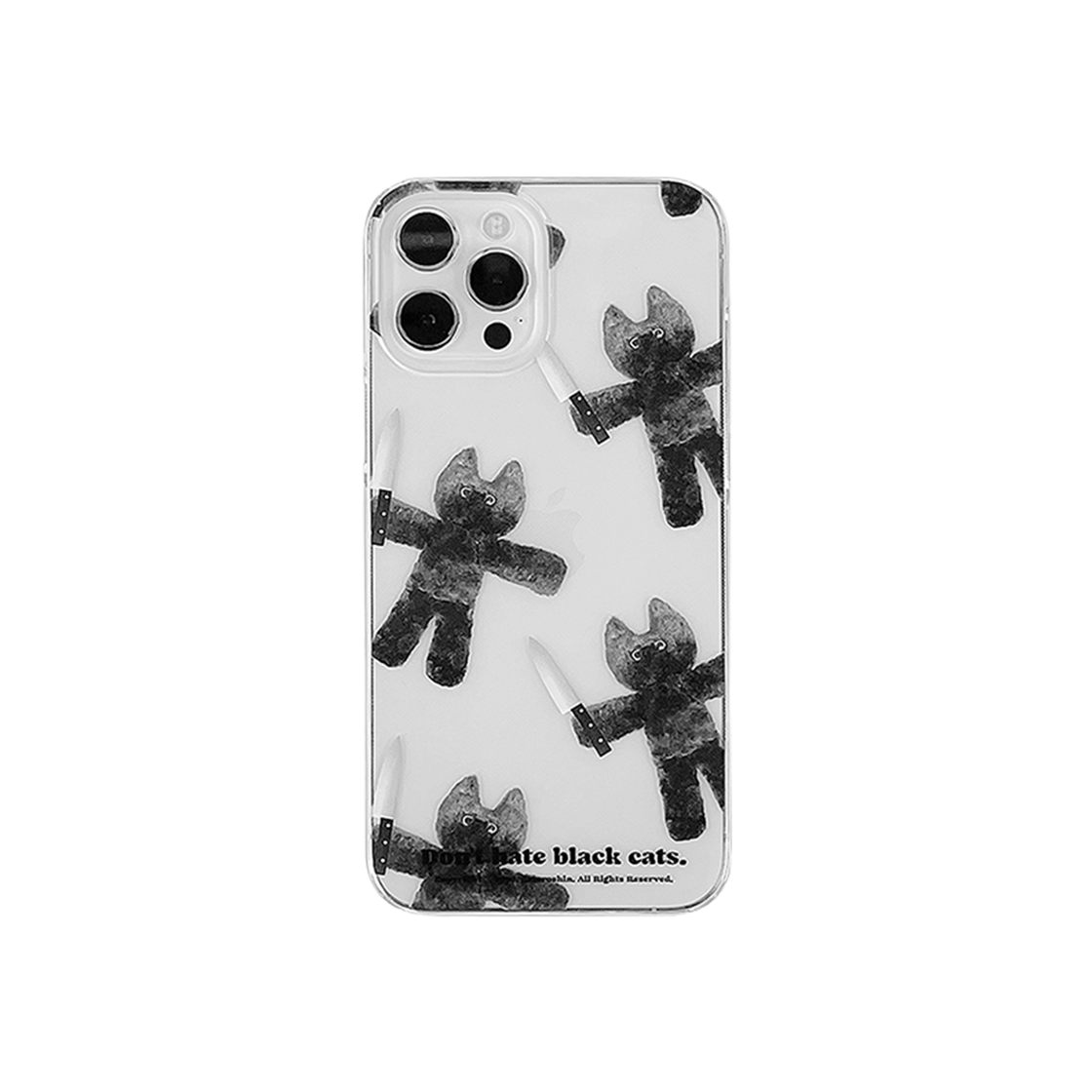 고다신 돈 헤이트 블랙 캣츠 2 케이스 블랙(GODASHIN Don'T Hate Black Cats 2 Case Black)