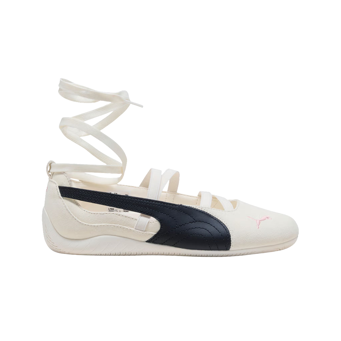 (W) 푸마 x 로제 스피드캣 발레 SD 웜 화이트 블랙((W) Puma x Rosé Speedcat Ballet SD Warm White Black)