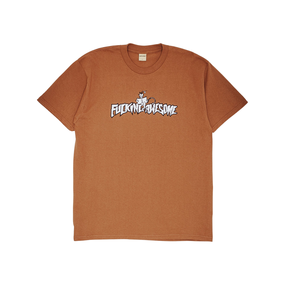 FAQ224T0130 Fucking Awesome Sam Hill Logo T-Shirt Brown Sugar