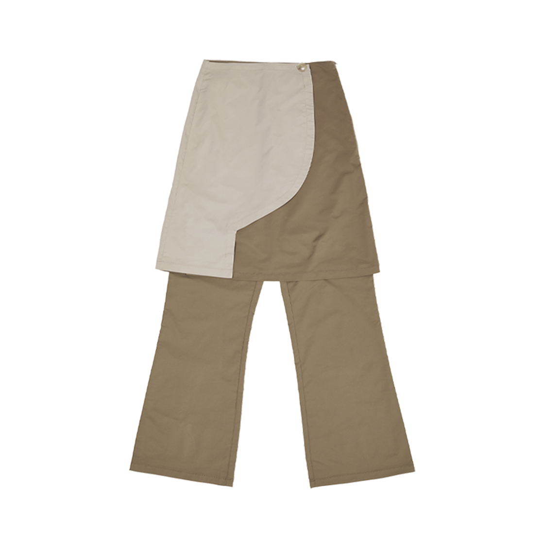 GDS42SWSK01BR GODASHIN Archive Wrap Skirt-Pants Brown