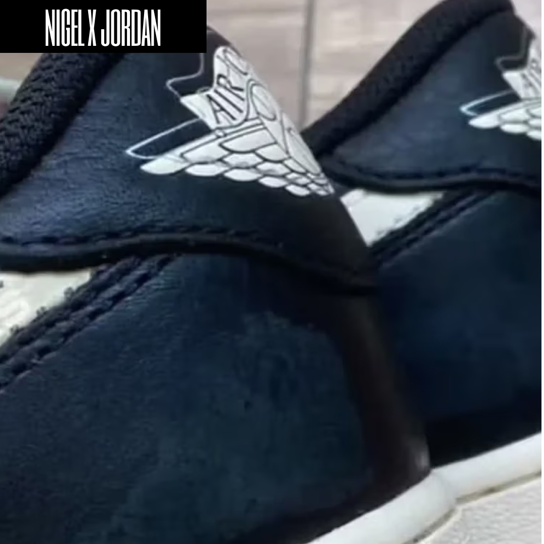 Jordan 4 x Nigel Sylvester RM SP Driveway Grey, Jordan 4 x Nigel Sylvester Retro OG SP Brick by Brick 착용 스타일 - 4