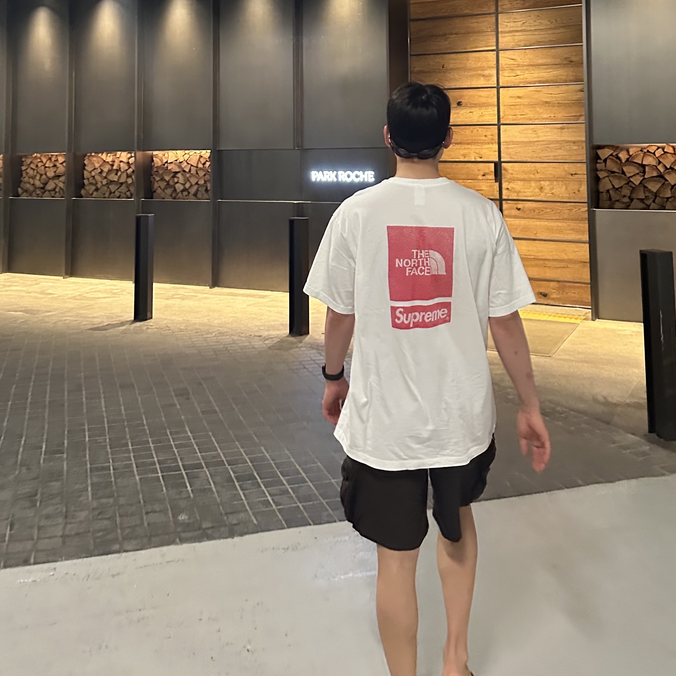 Supreme x The North Face S/S Top White - 24SS, Nike ACG Snowgrass Cargo Shorts Velvet Brown - US/EU 착용 스타일 - 2