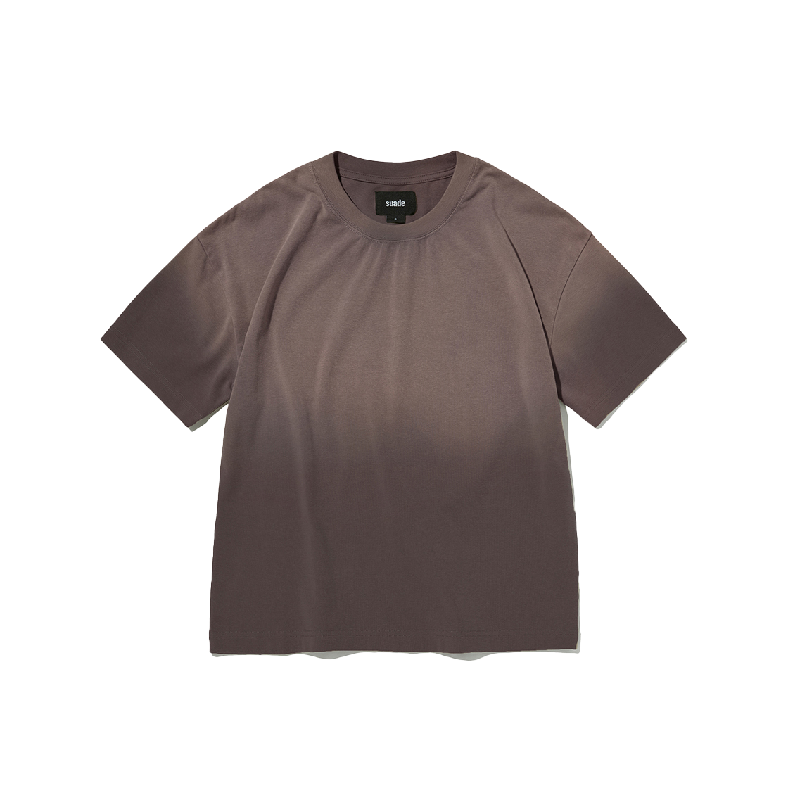 스웨이드 크롭티 스톤 브라운(Suade Cropped Tee Stone Brown)