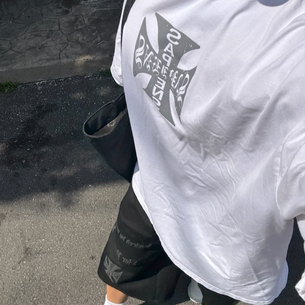 [KREAM 단독] Sapiens Neo Sapiens Over Fit Short Sleeves White, [KREAM 단독][예약 배송]  Sapiens Engineered Waffle Over Fit Shorts Black 착용 스타일 - 2