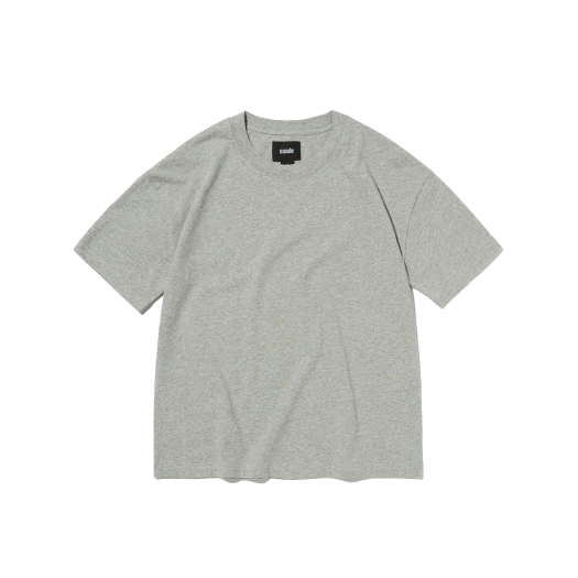 SDESTO022GY [예약배송] Suade Cropped Tee Gray
