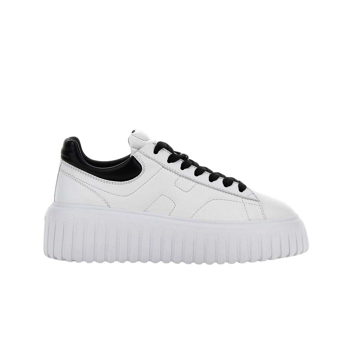 (W) 호간 H-스트라이프 스니커즈 화이트 블랙((W) Hogan H-Stripes Sneakers White Black)