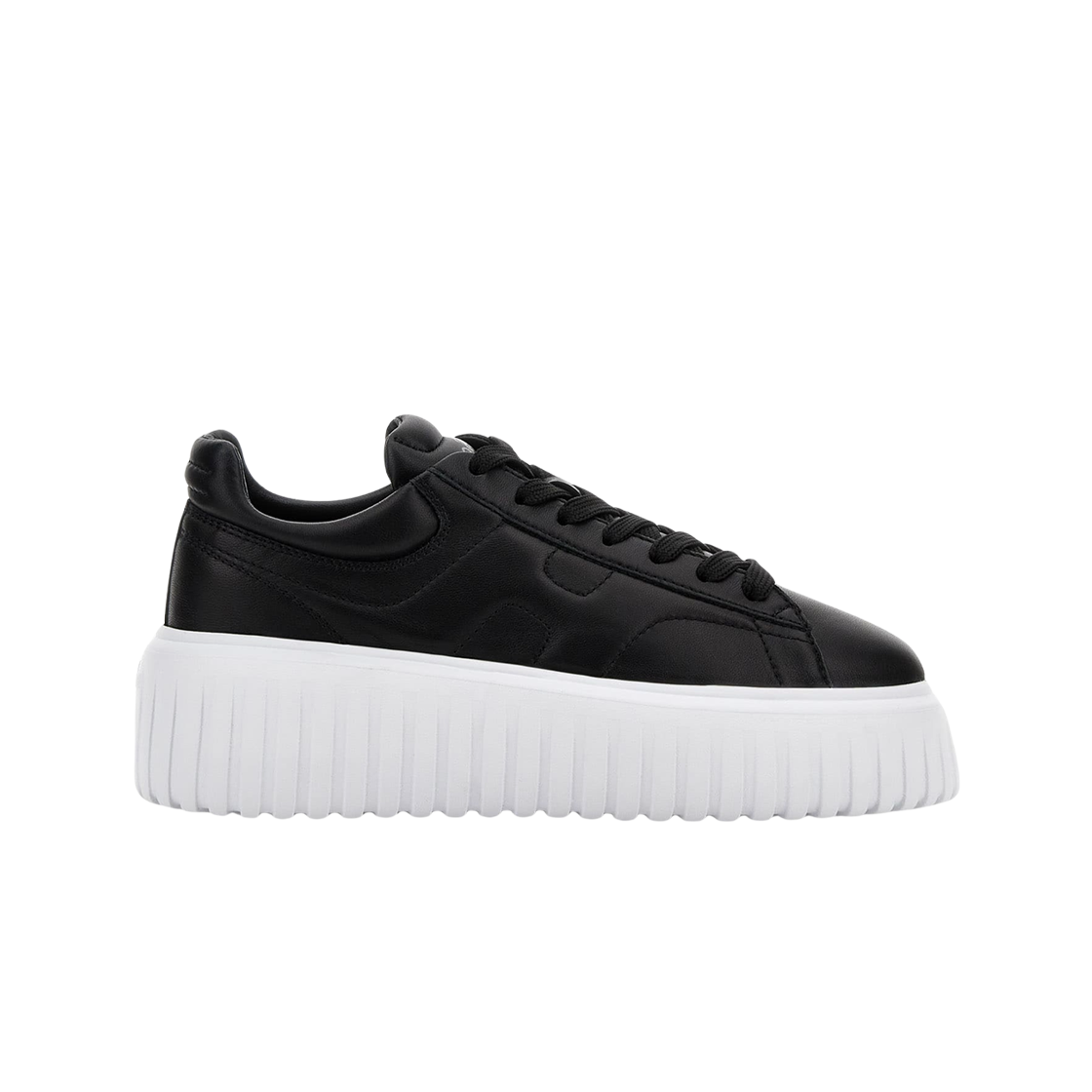 (W) 호간 H-스트라이프 스니커즈 블랙((W) Hogan H-Stripes Sneakers Black)