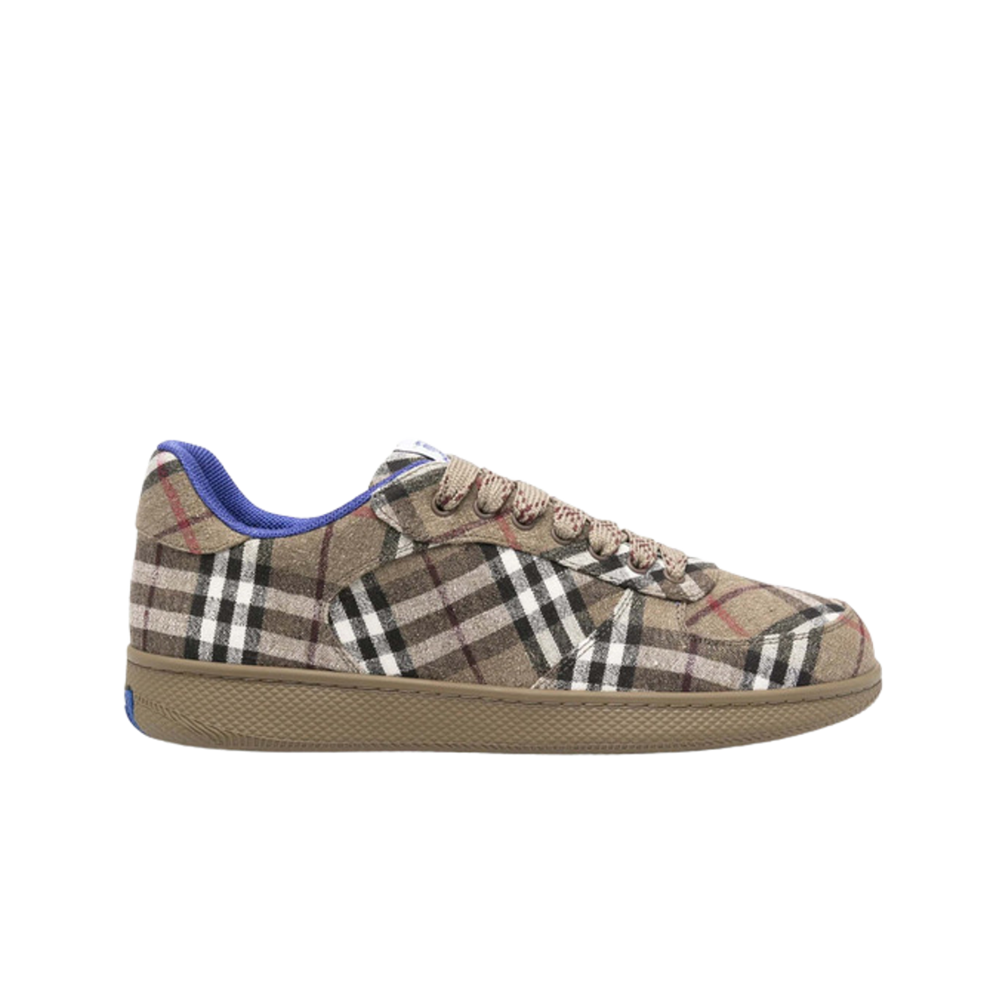 8105189 Burberry Check Terrace Sneakers Brown