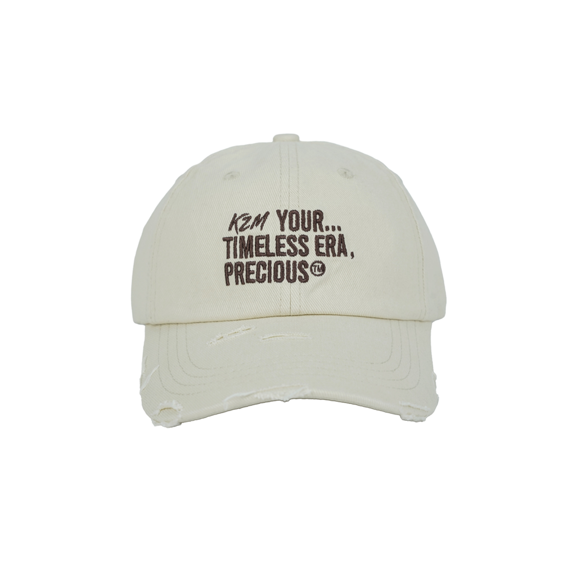 케이지엠 타임리스 데미지 캡 아이보리(KZM TIMELESS DAMAGE CAP IVORY)