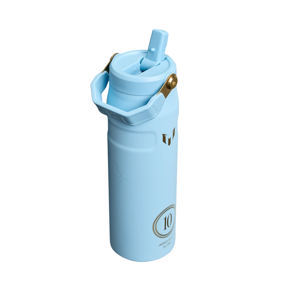 스탠리 x 메시 1913 아이스플로우 에어로라이트 플립 스트로우 2.0 보틀 710ml 메시 스트라이커 블루(Stanley x Messi 1913 IceFlow Aerolight Flip Straw 2.0 Bottle 710ml Messi Striker Blue) - 2