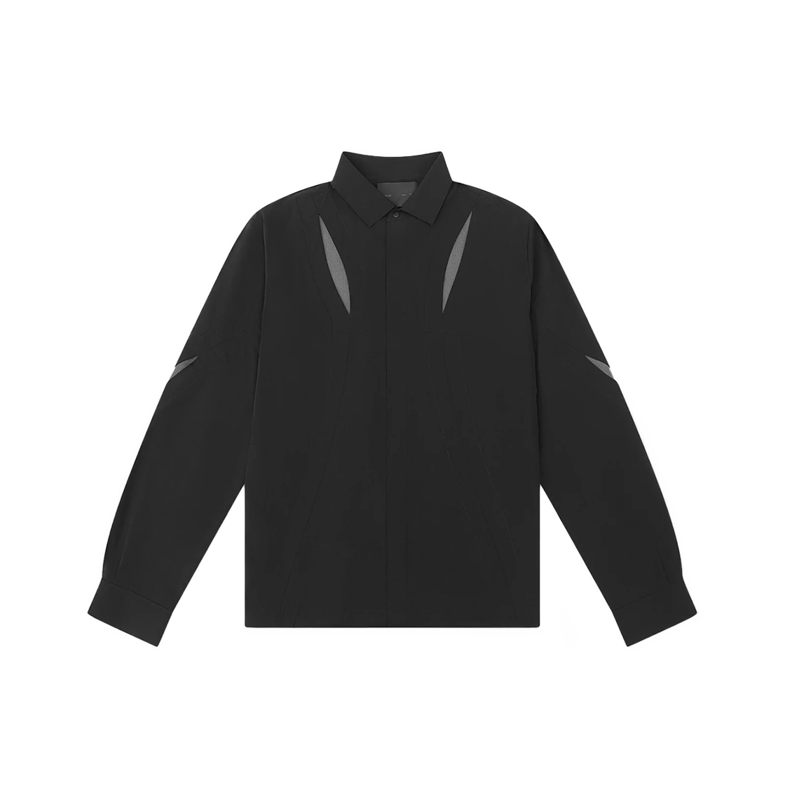 KM4DSHLHE18BK Heliot Emil Resilience LS Shirt Black - 24FW