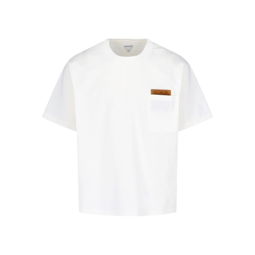 838924V4N509071 Bottega Veneta Pima Cotton Jersey T-Shirt Chalk