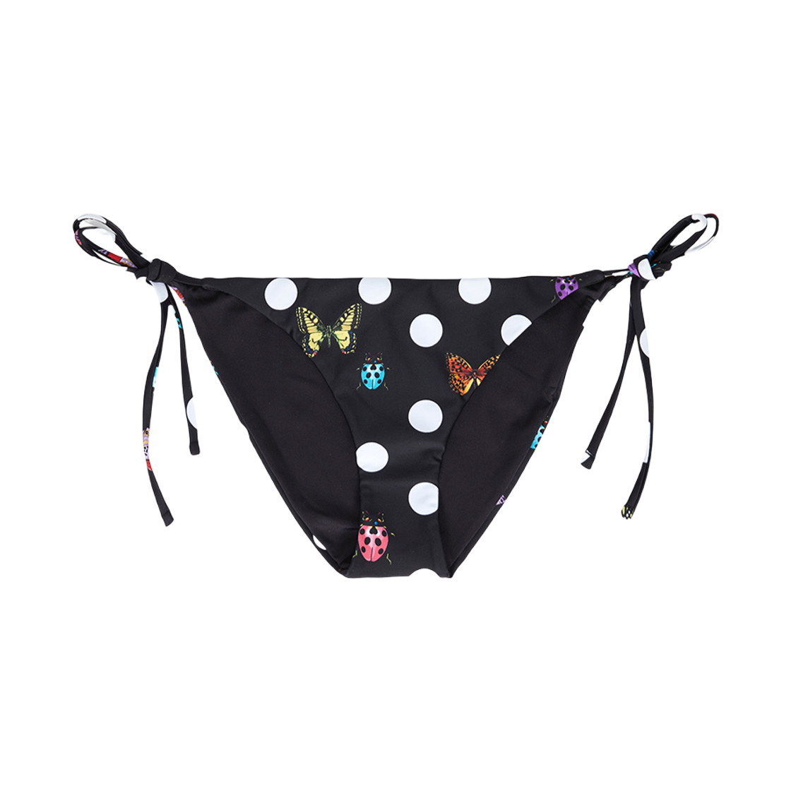 (W) 베르사체 x 두아리파 버터플라이즈 스윔웨어 팬티 블랙((W) Versace x Dualipa Butterflies Bikini Bottoms Black)