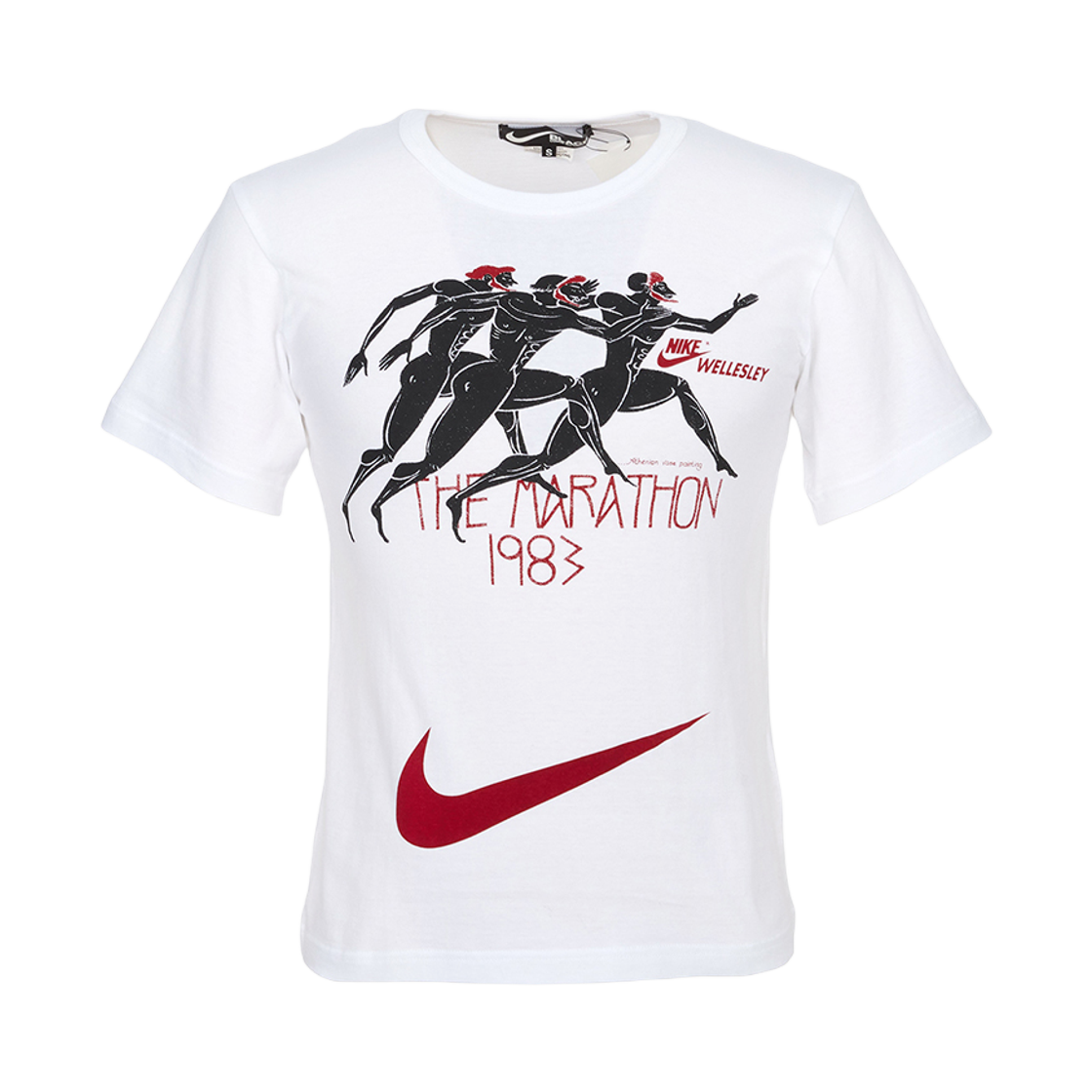 블랙 꼼데가르송 x 나이키 숏 슬리브 티셔츠 화이트(Black Comme des Garcons x Nike Short Sleeve T-Shirt White) - 1