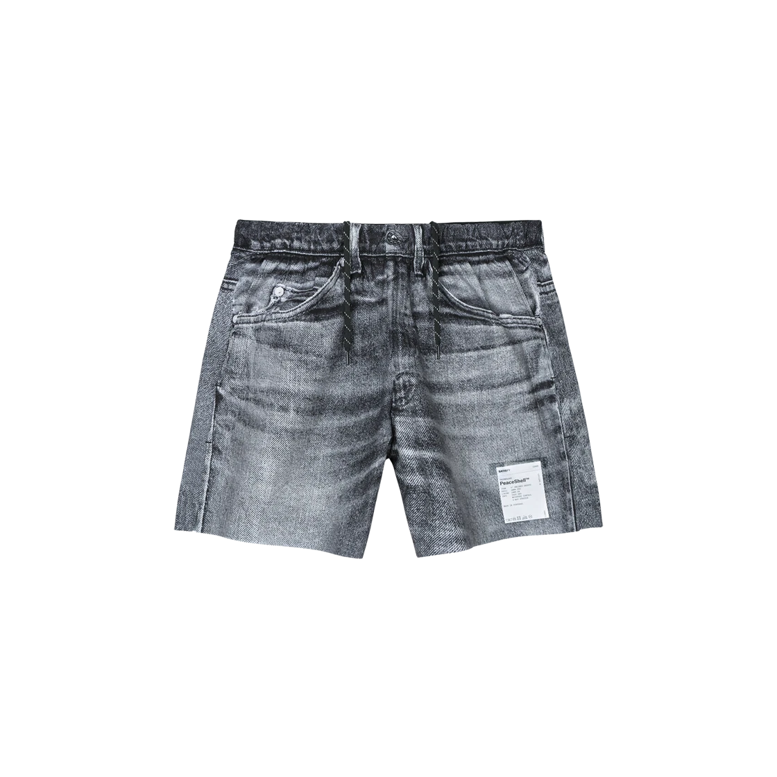 Satisfy Satisfy Ambientwarp/Peaceshell 5 Inch Unlined Shorts Black Denim · S