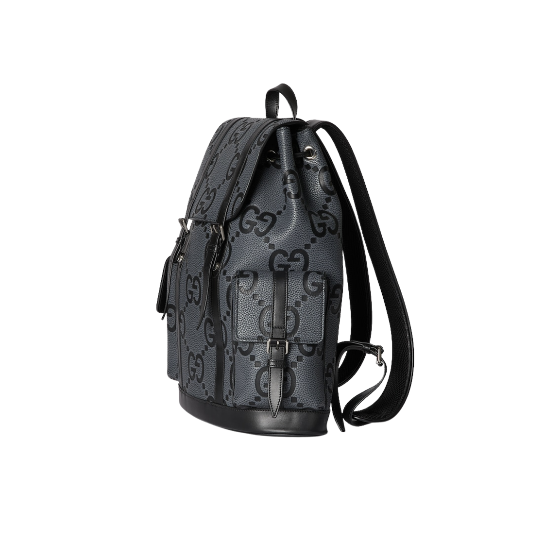 구찌 GG 점보 라지 백팩 그레이 블랙(Gucci GG Jumbo Large Backpack Grey Black) - 2