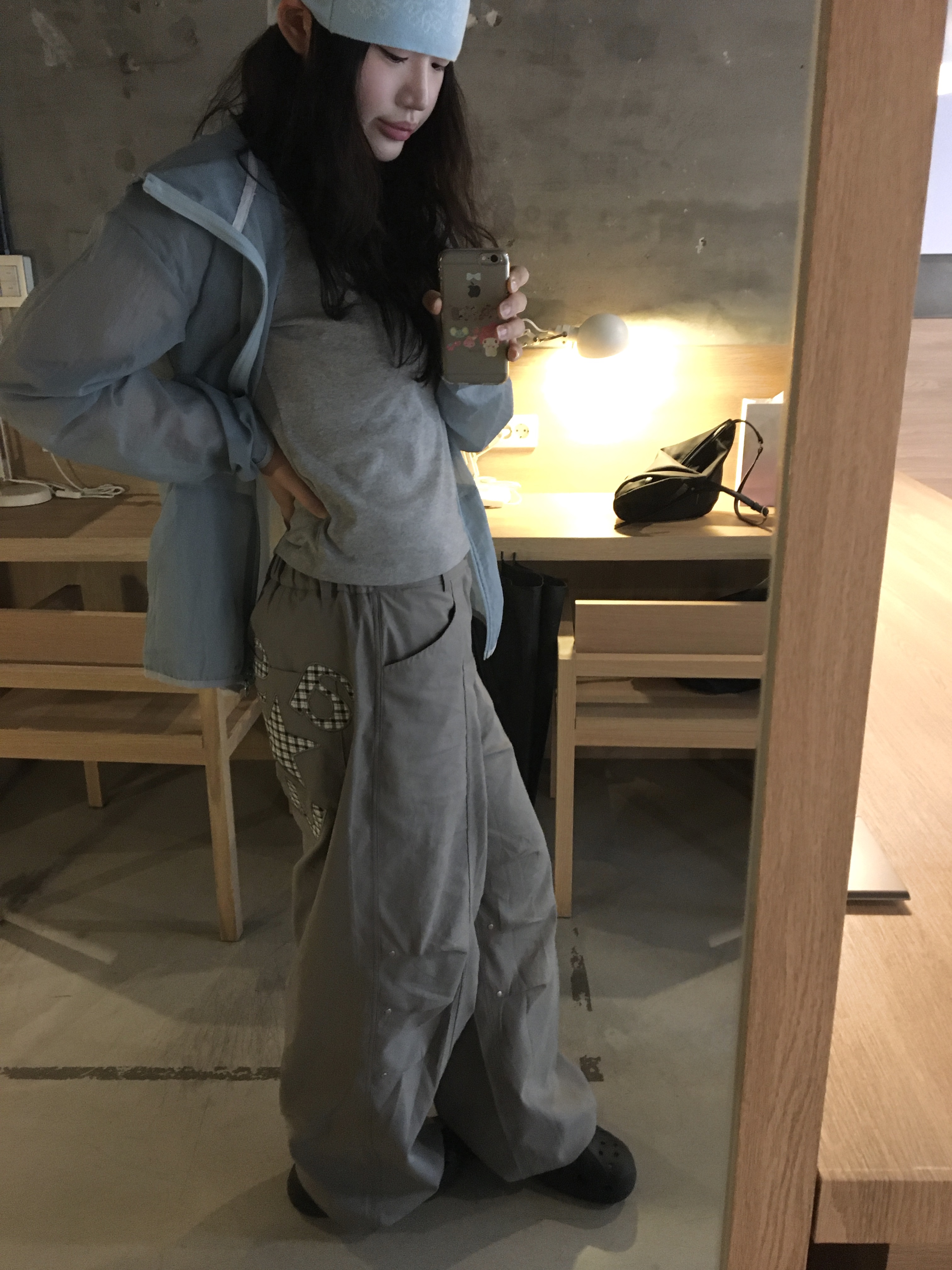 SLOW RECORD HOUSE Unisex Mesh Lightweight Jacket Skyblue, (W) Crocs Baya Platform Clog Black 착용 스타일 - 1