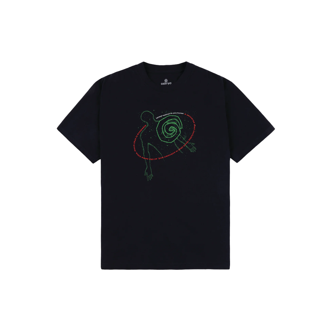 오스트리야 미스틱 이퀴 티 블랙 - 24FW(Ostrya Mystic Equi Tee Black - 24FW)