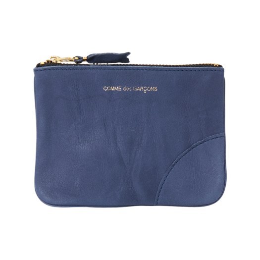 SA8100WW Comme des Garcons Washed Coin Purse Navy