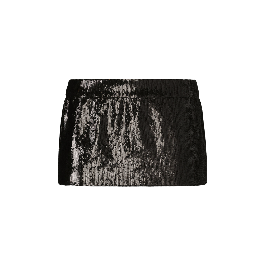 F4CWOTFLSIMN0000 (W) Dolce & Gabbana Micro Sequin Embellishment Mini Skirt Black