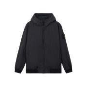 Stone Island 4100013 Crinkle Reps NY Recycled Nylon Padded Jacket with Anti-Drop and Wind Resistance Black - 25FW