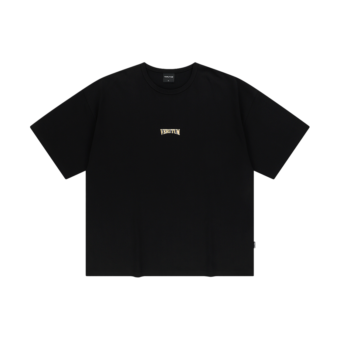 RTW-TS226/BK VERUTUM RTW-TS226 Serif Arch Logo Short Sleeve T-Shirts Men's Black