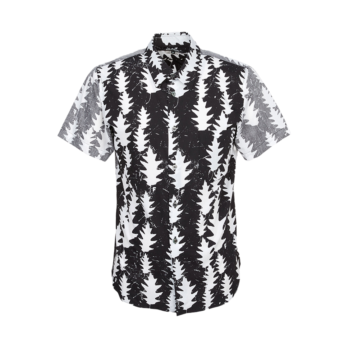 1I-B025-052-1 Black Comme des Garcons Short Sleeve Shirt Black
