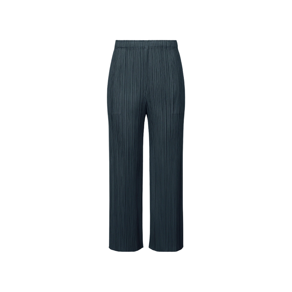 (W) 플리츠 플리즈 이세이 미야케 MC 에이프릴 팬츠 그레이시 네이비((W) Pleats Please Issey Miyake MC April Pants Grayish Navy) - 1