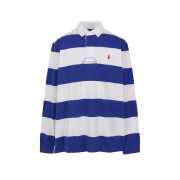 Polo Ralph Lauren Classic Fit Stripe Jersey Rugby Shirt Blue