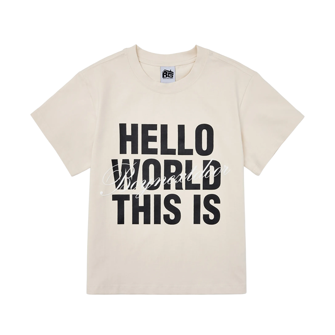 그레일즈 x 보이넥스트도어 티셔츠 베이지(Grailz x Boynextdoor T-Shirt Beige)