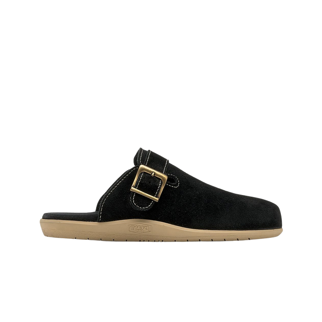 PTCLOG001M-BKS Island Slipper Classic Suede Clog Black Suede